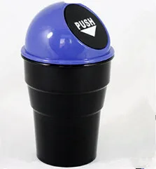 Автомобильный ящик для хранения мусора мусорный бак для Skoda Octavia Yeti Roomster Fabia Rapid Superb - Название цвета: Синий