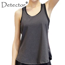 Детектор женские спортивные рубашки для бега Топ без рукавов жилет одежда для фитнеса и йоги для женщин быстросохнущие дышащие топы