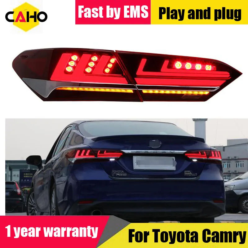 

Car Styling taillight tail lights for Toyota camry 2017 2018 Rear Lamp DRL + dynamic Turn Signal + Brake + Reverse LED lights