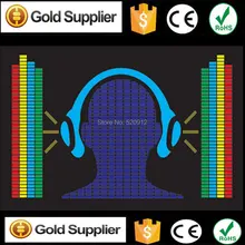 Headphone Equalizer el panel EL sound activated panel EL music equalizer panel led label without inverter