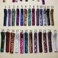 グリッターヘアクリップヘアバレッタシングルプロング並ぶクリップ子供ヘア弓ブティッククリップサプライヤー卸売ヘアグリップ100ピース/ロット
