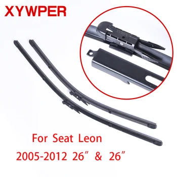 

XYWPER Wiper Blades for Seat Leon 2005 2006 2007 2008 2009 2010-2012 26"&26"Car Accessories Soft Rubber Car Windscreen Wipers