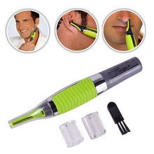 Персональный уход за лицом из нержавеющей стали триммер для волос в носу машинка для стрижки бритва с светодиодный светильник для мужчин и женщин