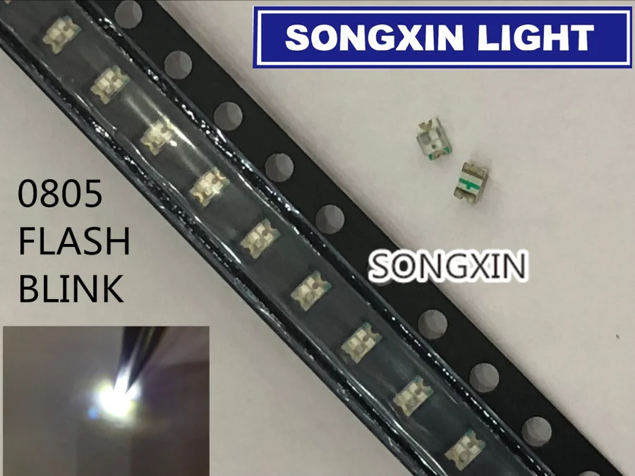 3000 шт. 0805 2012 белый мигающий светодиодный Диод SMD Диоды LED s мигасветодиодный