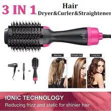 Multifunctional Hair Dryer Hair Comb Infrared Negative Ion Hot Air Comb Straight Dual-use Hair Dryer Shape Comb Salon Dry/Wet Multifunctional Hair Dryer Hair Comb Infrared Negative Ion Hot Air Comb Straight Dual-use Hair Dryer Shape Comb Salon Dry/Wet