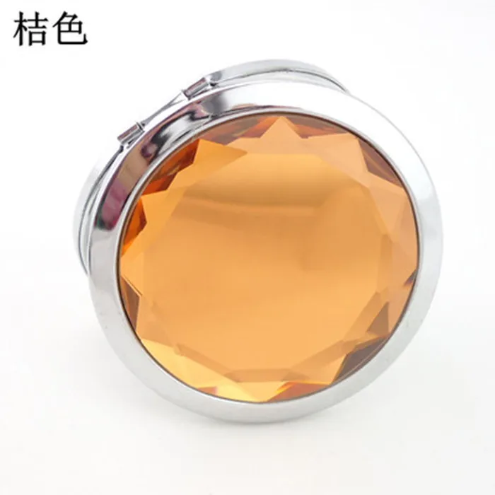 Espelho de Maquiagem Presente do Casamento Mulher Dobrável Espelho Compacto Cristal Metal Bolso Cosmético 100 Pçs - Lote 70mm 20 High Quality Beleza e saúde