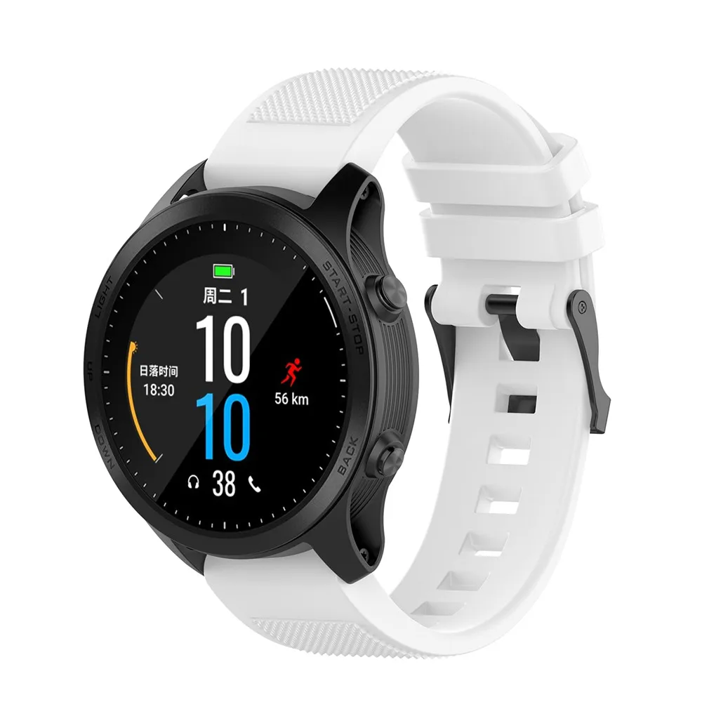 Силиконовый ремешок на запястье для Garmin MARQ series/Fenix 5 Plus/Forerunner945 универсальный