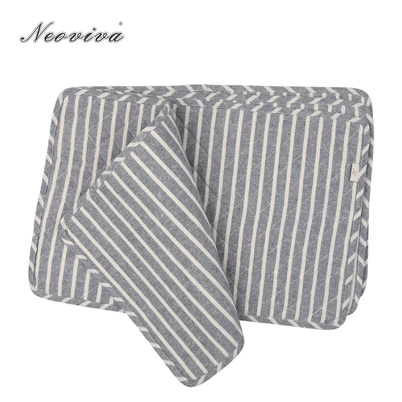 

Neoviva Durable Denim Quilting Placemats for Dining Table Sunny Pack of 4 Chalk Striped Wild Dove Napkin Set Mutfak Aksesuarlari