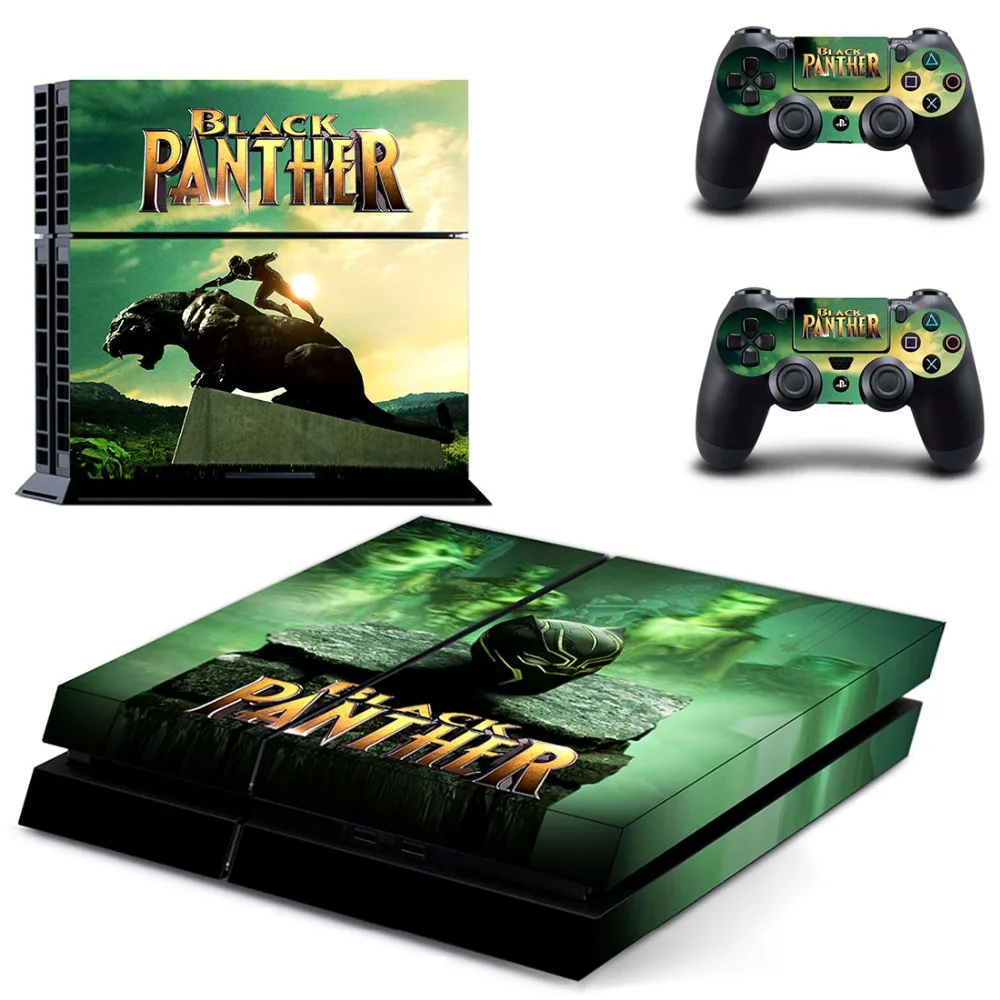 Виниловая наклейка с черной пантерой для Sony Playstation 4 и 2 контроллера PS4|Наклейки| |