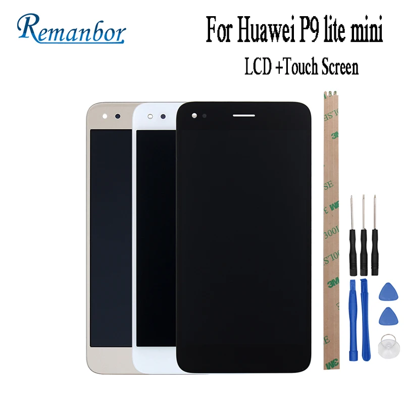 

Remanbor For Huawei P9 lite mini LCD Display And Touch Screen 5.0" Repair Parts Assembly For Huawei P9 lite mini +Tools+Adhesive