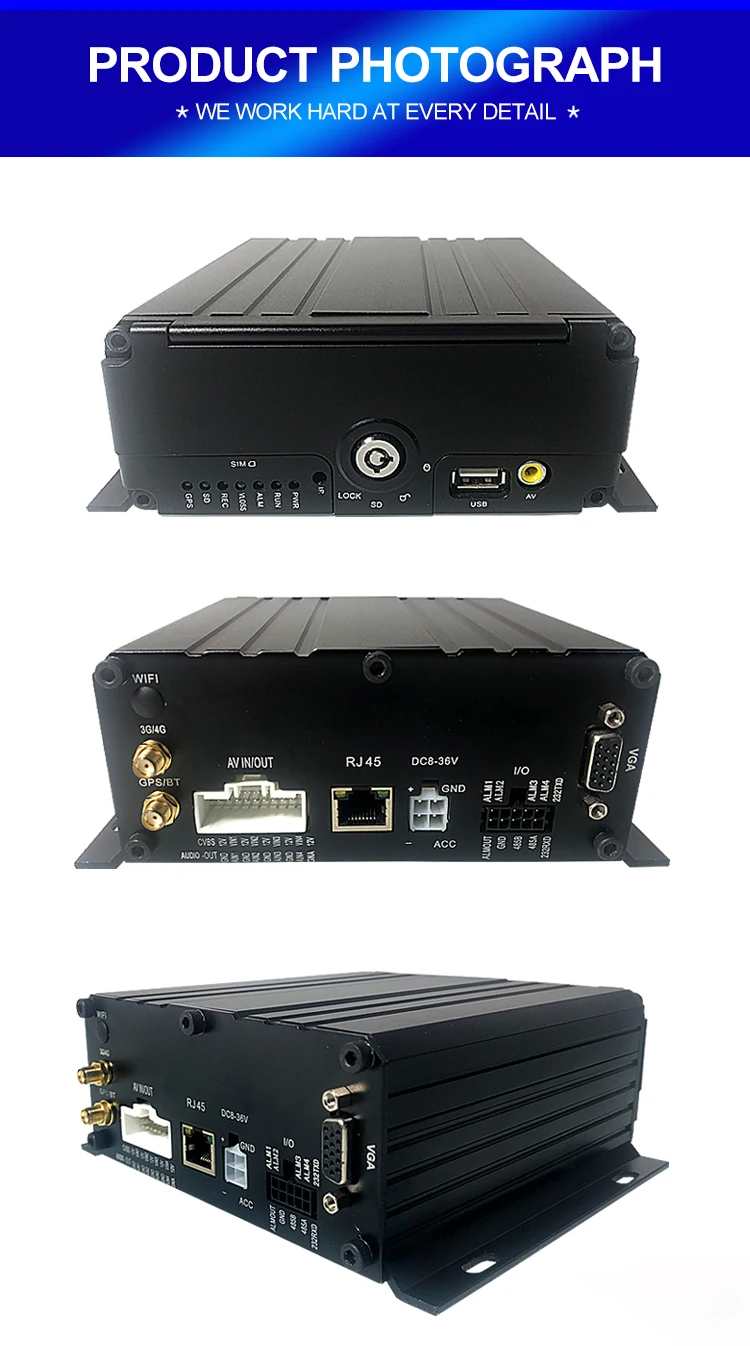 Fora de Estrada Nova Listagem Megapixel Cartão sd Ciclo Gravação 4g Gps Móvel Dvr Carro Pequeno - Veículo Comercial Mdvr Ahd 720 p 15 Cheap Câmera multiângulo automotiva