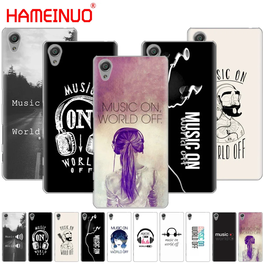 Чехол для телефона HAMEINUO music on world off с принтом sony xperia C6 XA1 XA2 XA ULTRA X XP L1 L2 XZ1 compact XR/XZ