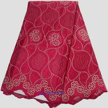 

2019 High Quality Swiss Voile Lace In Switzerland 100% Cotton bazin Embroidered Swiss Voile Laces For nigeria lace fabric 01