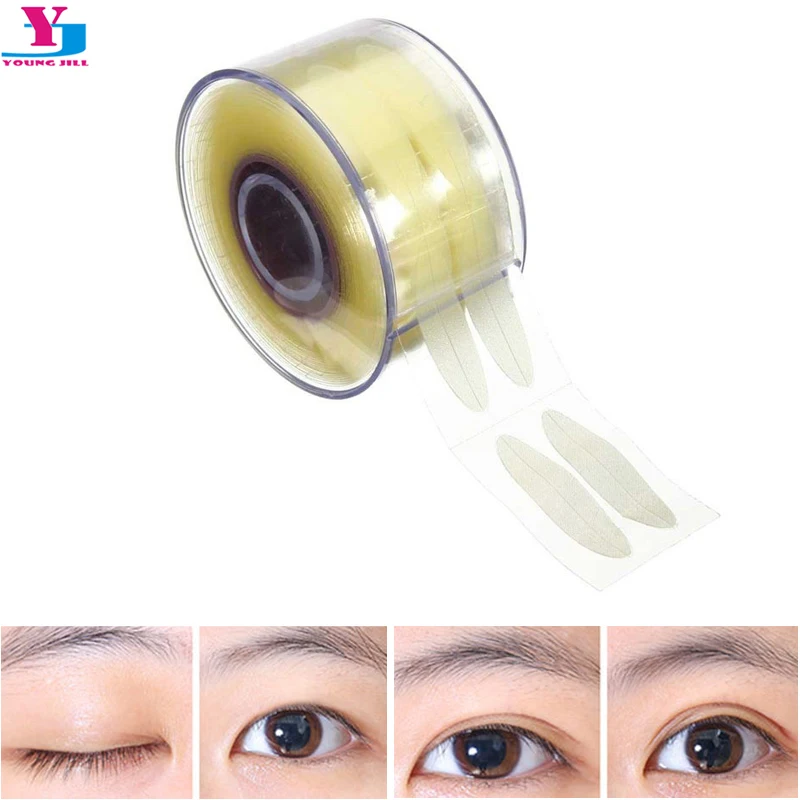 

600pcs Drum Eyelids Stick Bud Silk Mesh Double-Fold Eyelid Natural Super Stealth Gauze Stick Beautiful Eye Tools Free Shipping