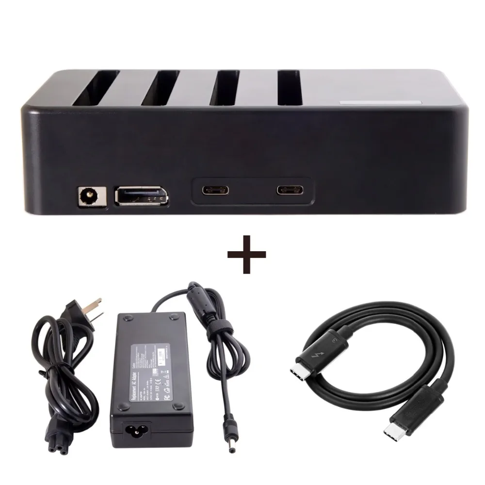 

Power cable Thunderbolt 3 to 4 SATA 6Gbps HDD SSD Hard Disk Raid Docking Convert Case Cartridge with Thunderbolt 50cm Cable
