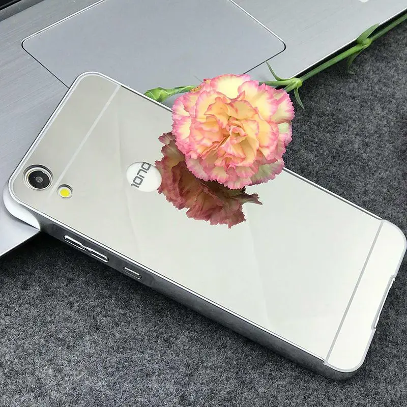 Роскошные зеркальные Чехлы для huawei Y6 2 Y6II(5,5 дюйма) металлическая алюминиевая рамка+ акриловая задняя крышка для huawei Y6 2/Y6 II Coque