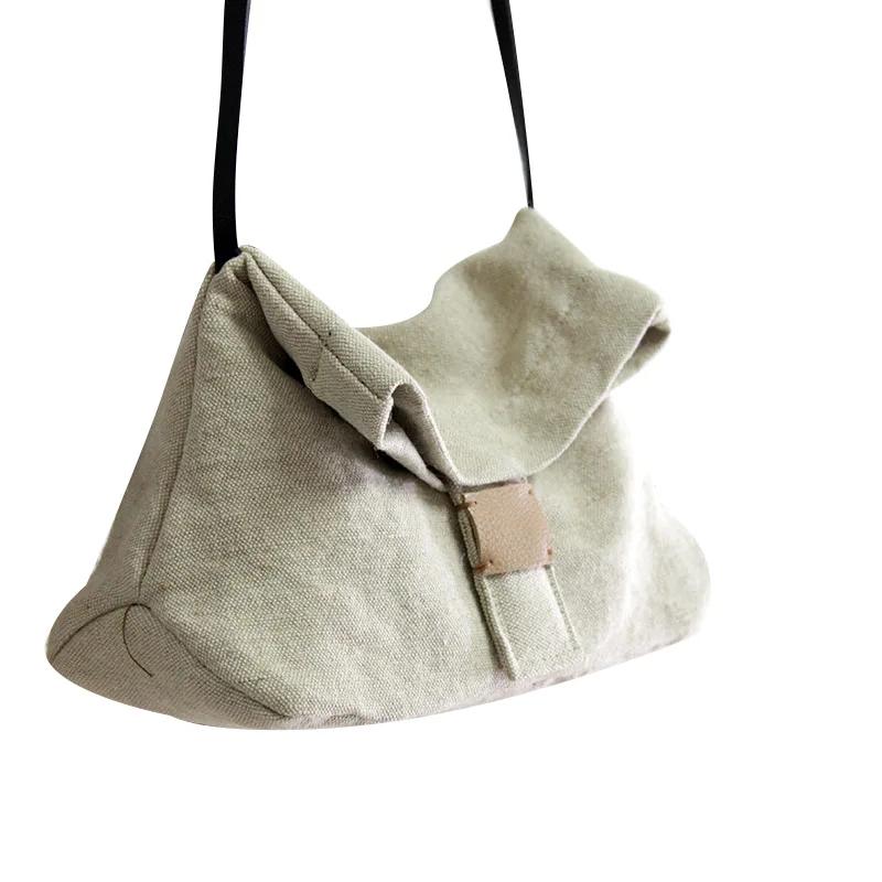 AETOO Art cotton linen single small bag light miniature envelope female art cloth simple  canvas handbag