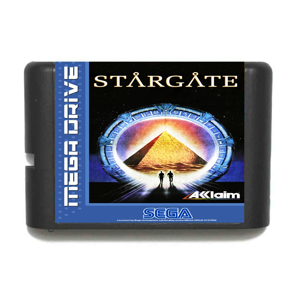 Звёздные Врата 16 бит MD карточная игра для Sega игры Mega Drive Genesis|Картриджи| |