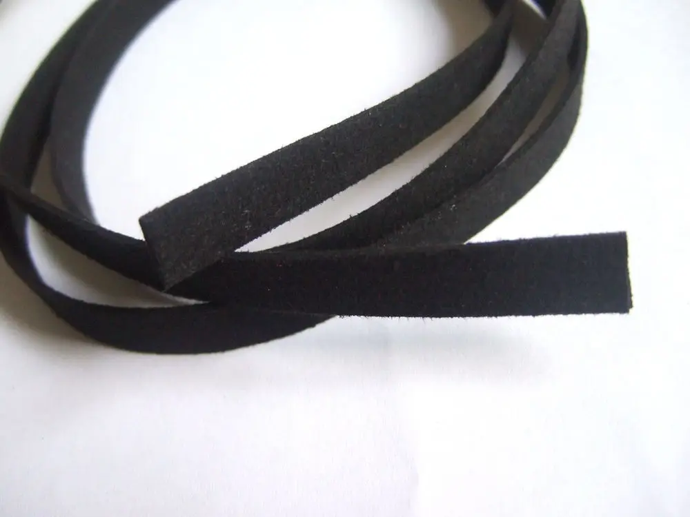 1 метр 10 мм искусственный плоский замшевый кожаный шнур 10x1,5 мм для браслетов/ожерелья - Цвет: 2