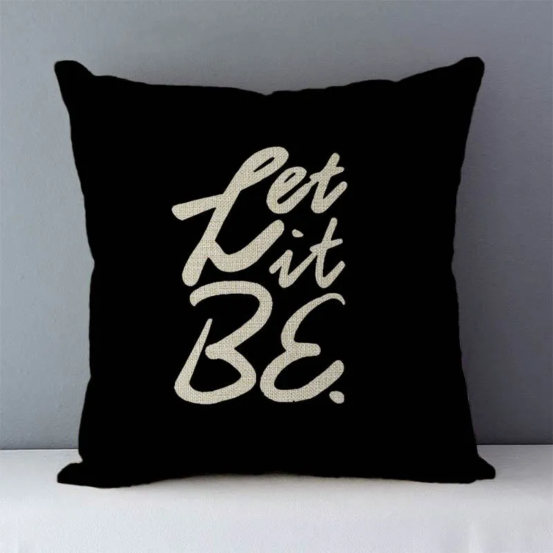 Popular phrase words letters printed couch cushion home decorative pillows 45x45cm square cushions without core "Love you more" 