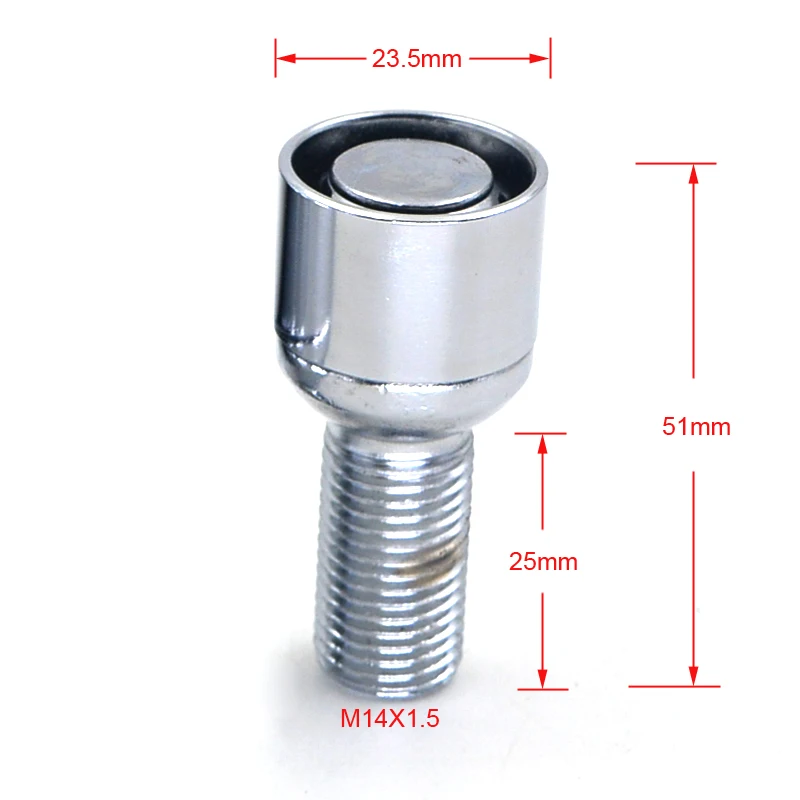 4 шт. M14x1.5 Противоугонный болт колеса автомобиля гайки для европейских автомобилей