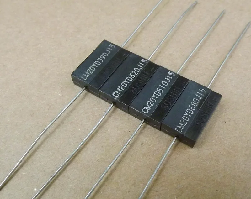 Original new 100 Japan import axial capacitor precision silver mica