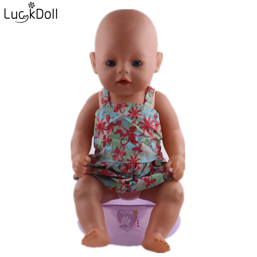 LUCKDOLL Высокое качество платье подходит 18 дюймов Американский 43 см Кукла одежда аксессуары, игрушки для девочек, поколение, подарок на день рождения