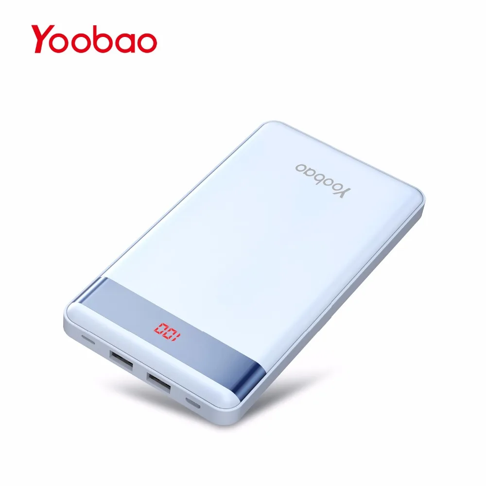 Yoobao P20000L внешний аккумулятор с двойными выходами/входами повербанк 20000mAh портативная зарядка пауэр банк для телефонов и планшетов