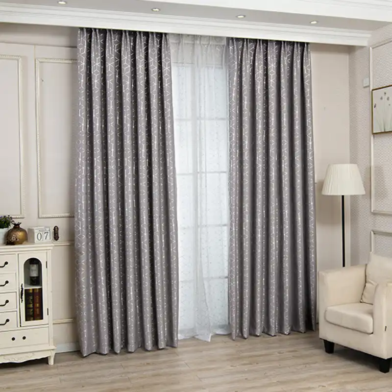 cortina xadrez dourada de prata cortina para sala de estar tratamentos de janela cortinas transparentes quarto moderno cinza cortinas romanas