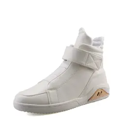 Кроссовки, осень, новый тип супер волокна кожи высокого Баскетбол обувь, Открытый Нескользящие фитнес спортивные мужские туфли. size39-45