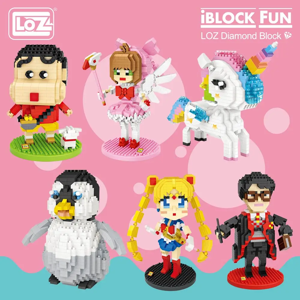 LOZ Diamond Blocks Assembly Anime Action Figure Kawaii Mini Micro Building Blocks Bricks Diy Educational Toys for Children Gift LOZ Diamond Blocks Assembly Anime Action Figure Kawaii Mini Micro Building Blocks Bricks Diy Educational Toys for Children Gift