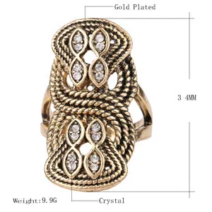 Уникальное винтажное свадебное кольцо, индейка, ювелирные изделия с кристаллами, большой размер 10, кольца для женщин, аксессуары для женщин, новинка