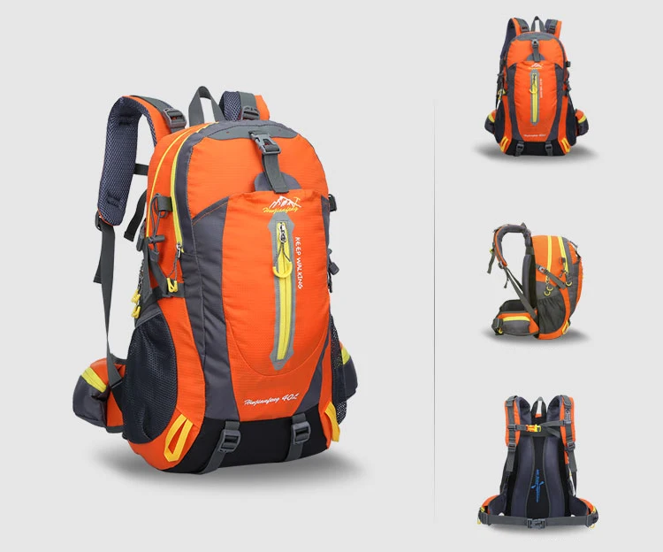 Открытый рюкзак 40л путешествия альпинистские рюкзаки водонепроницаемый рюкзак альпинистская сумка нейлоновый походный рюкзак