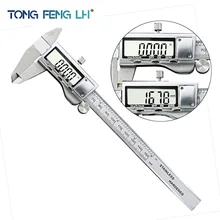 TONGFENG 6 “/ 0-150mm LCD Screen Smooth-gliding Durable Stainless Steel Digital Caliper Electronic Measuring Tool