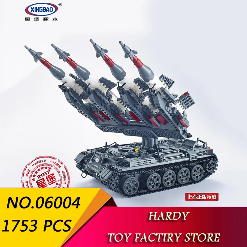 

Xingbao 06004 Military Series SA-3 Missile + T55 Tank Children Assembly Particle Toys Building Block