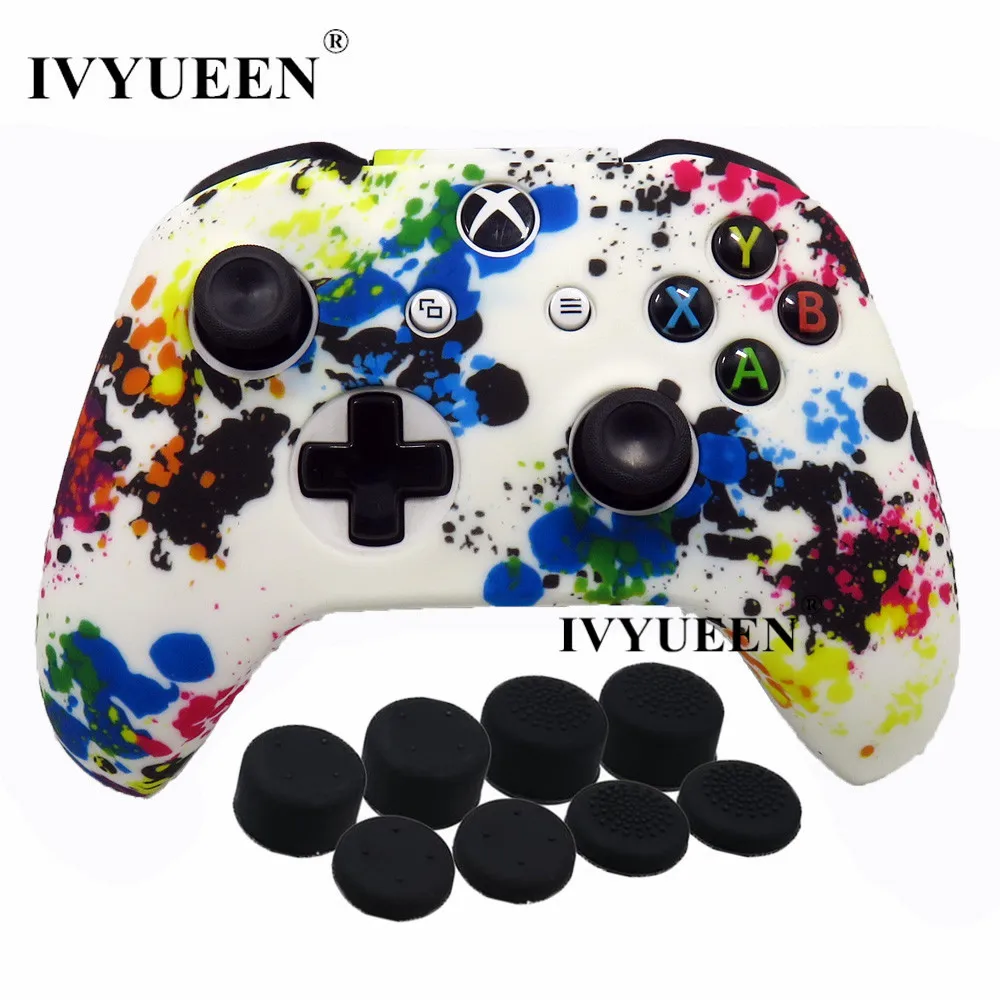IVYUEEN 9 в 1 защитный силиконовый камуфляжный чехол для геймпада XBox One X S|Запасные
