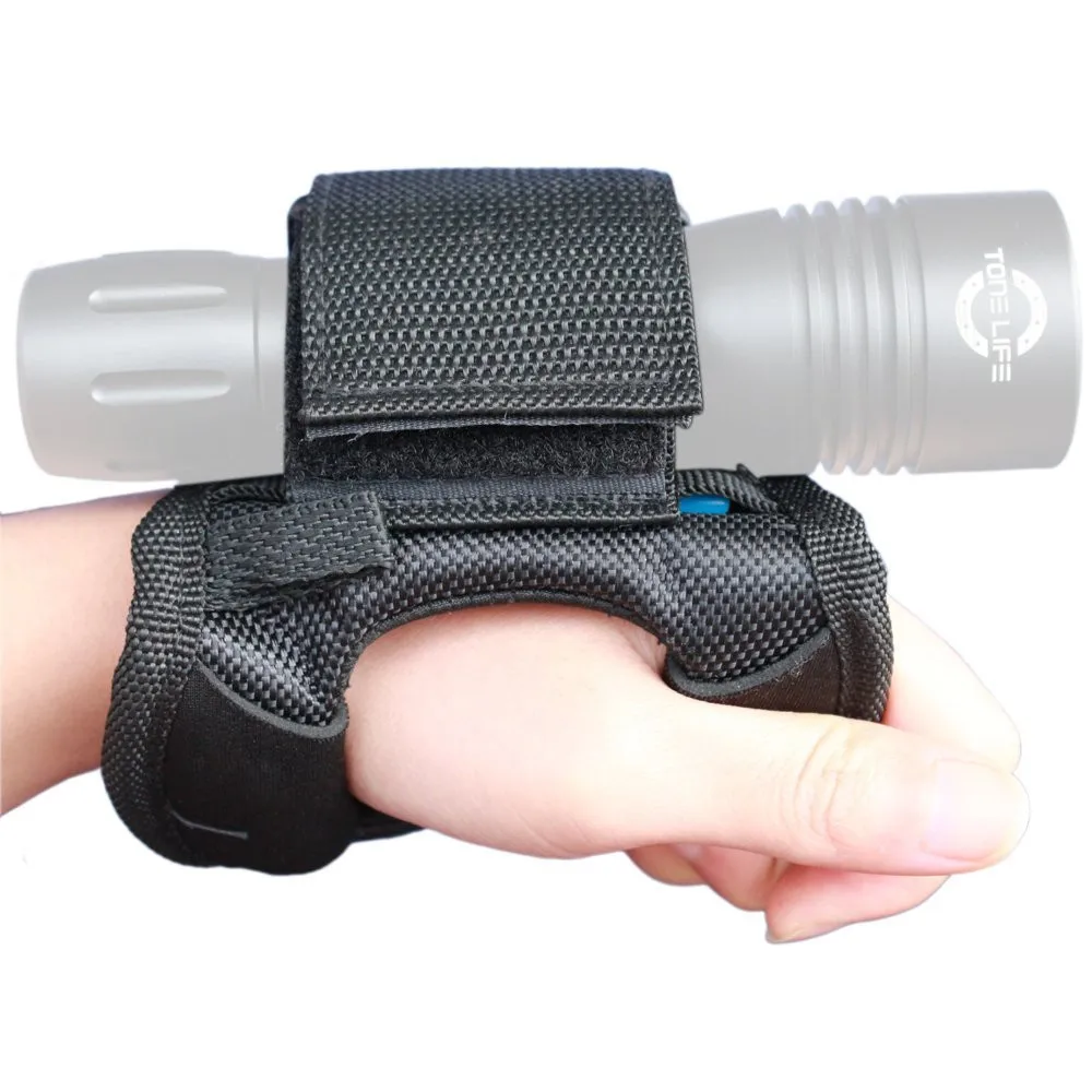 

Goodman Glove 01 Nylon Hand and Arm Strap Adjustable Soft Hand Mount With Magic Tape and Max Diameter 5cm for Led Flashlight