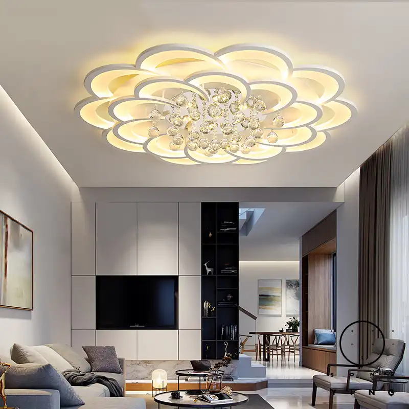 Nowoczesne Lampy Sufitowe Led Do Salonu Sypialnia Gabinet Crystal Lustre Plafonnier Home Deco Lampa Sufitowa Avize Oświetlenie Sufitowe Aliexpress