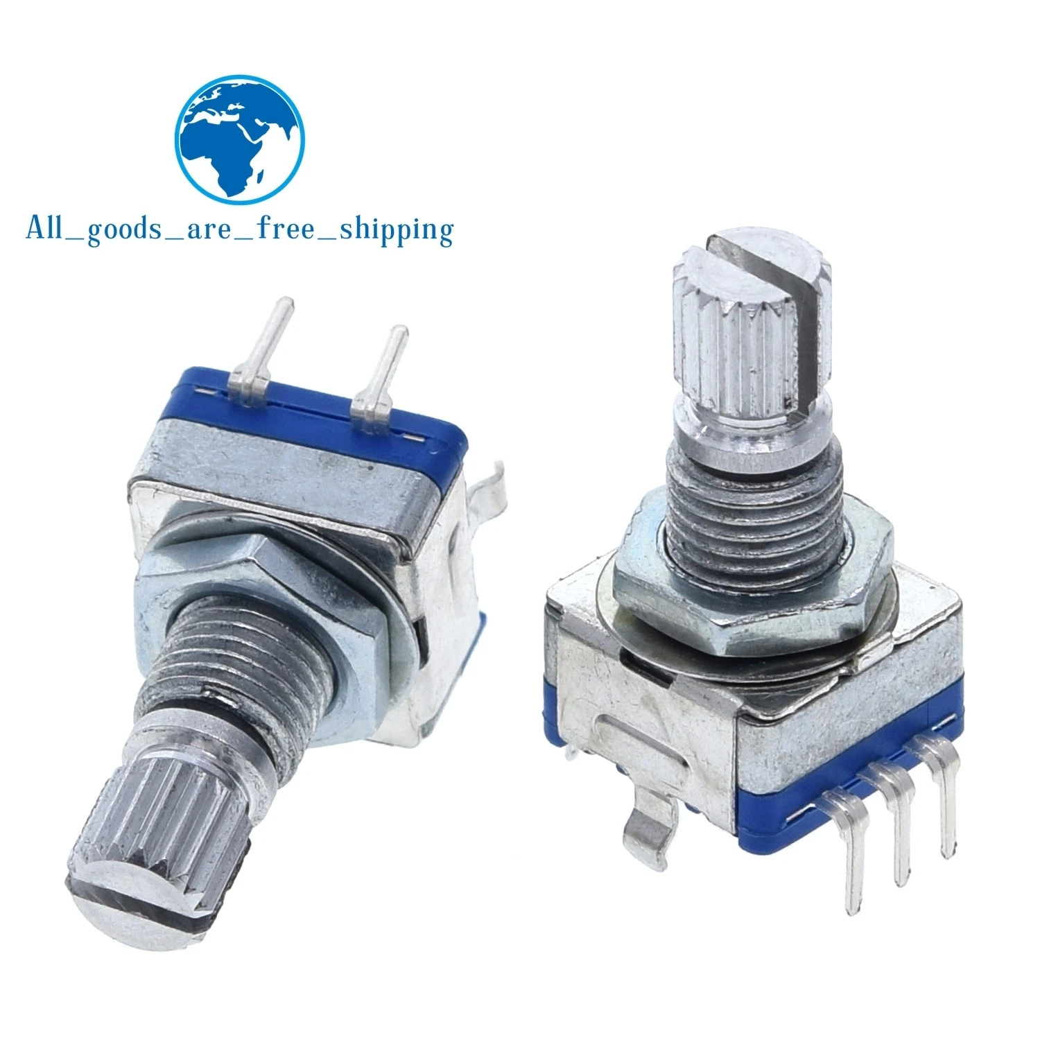TZT 5PCS/LOT Original,Rotary encoder,code switch/EC11/ digital potentiometer with switch 5Pin
