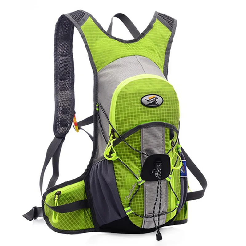 TANLUHU 15L открытый светоотражающий рюкзак для велосипеда для женщин и мужчин водонепроницаемый нейлоновый горный велосипед спортивный альпинистский рюкзак XA553YL - Цвет: green