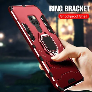 

50PCS Finger Ring Holder Phone Case For Huawei Mate 20 Pro Lie 20X 10 9 Nova 4 4E 3 3i Magnetic Cases Shockproof Armor TPU Cover