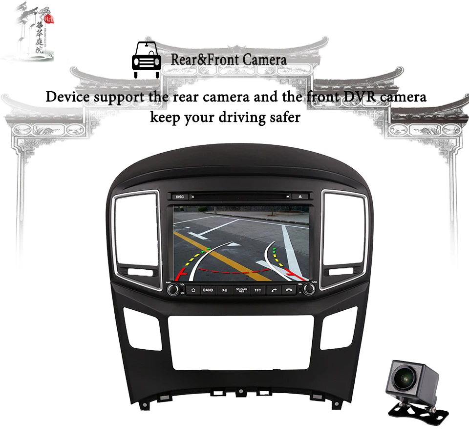 Flash Deal Android 9.0 Octa core PX5 Car audio radio dvd player music tape recorder media headunit gps monitor for Hyundai H1 Grand Starex 14