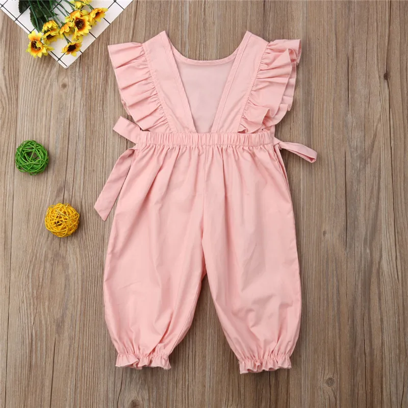 Newborn Baby Girls Clothes Round Neck Ruffle Sleeveless Cotton Lovely Bodysuit Pineapple Print Kids Toddler Tops one Pieces