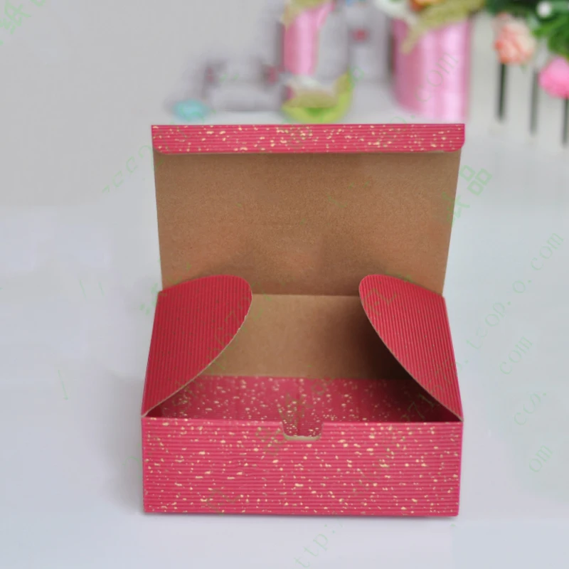 Гофрированная бумажная коробка для печенье Marcarons подарочные коробки для упаковки конфет Рождество красный зеленый коричневый
