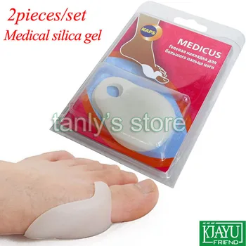 

2pcs/set Wholesale & Retail Medical silica gel Toe Spreader thigh bone correction/ bunion big/ hallux valgus/ foot pain
