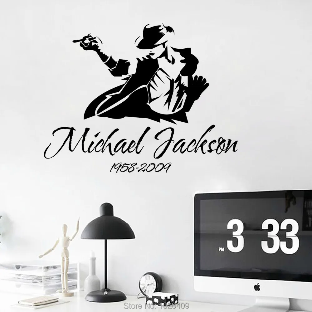 Micheal Jackson Настенная Наклейка для домашнего интерьера shoting gun Декоративные