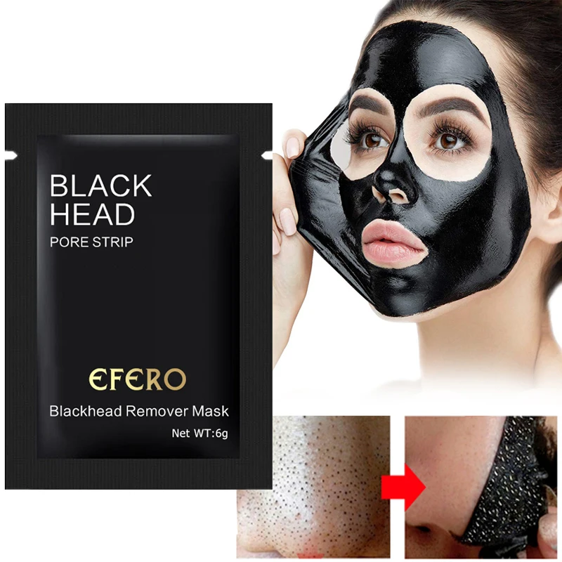 Black Face Mask Minerals Mud Membranes Clay Masks Cleaner Nose Pore
