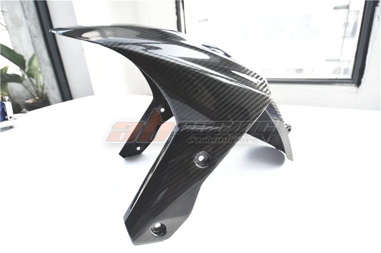 Переднее крыло Hugger Mudguard ДЛЯ Kawasaki ZX10R 2008 2009 2010 полностью углеродное волокно 100%