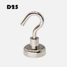 2pcs Neodymium Magnet D25 search magnet Magnetic Hooks Power Hook Magnet Holder Heavy Neodymium Rare Earth Magnet For Home Door 2pcs Neodymium Magnet D25 search magnet Magnetic Hooks Power Hook Magnet Holder Heavy Neodymium Rare Earth Magnet For Home Door