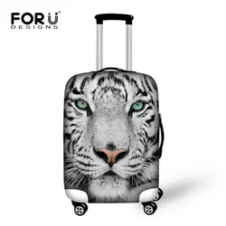 Forudesigns путешествия защитный Чемодан крышка 3D Лев зоопарк животного эластичный пыль чемодан Крышка для 18-30 дюймов Багажник Случае с